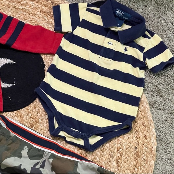 Vintage name brand 100% cotton baby boy clothing bundle denim jersey no flaws - Picture 3 of 9